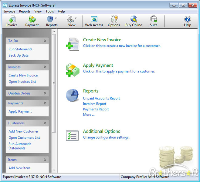 Express Invoice Plus Edition for Windows 