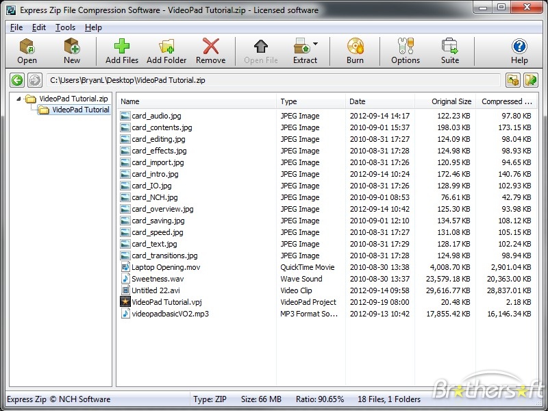 Express Zip File Compression Software 