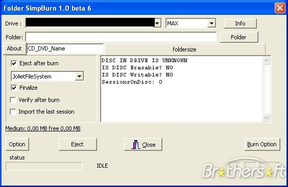 Folder SimpBurn 10 beta